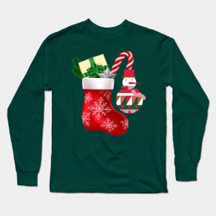 Chillin With My Snowmies Christmas T-Shirt Long Sleeve T-Shirt